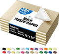 Party Solids Gold Tissue Paper 15 in x 20 in - Bulk 480 Sheets