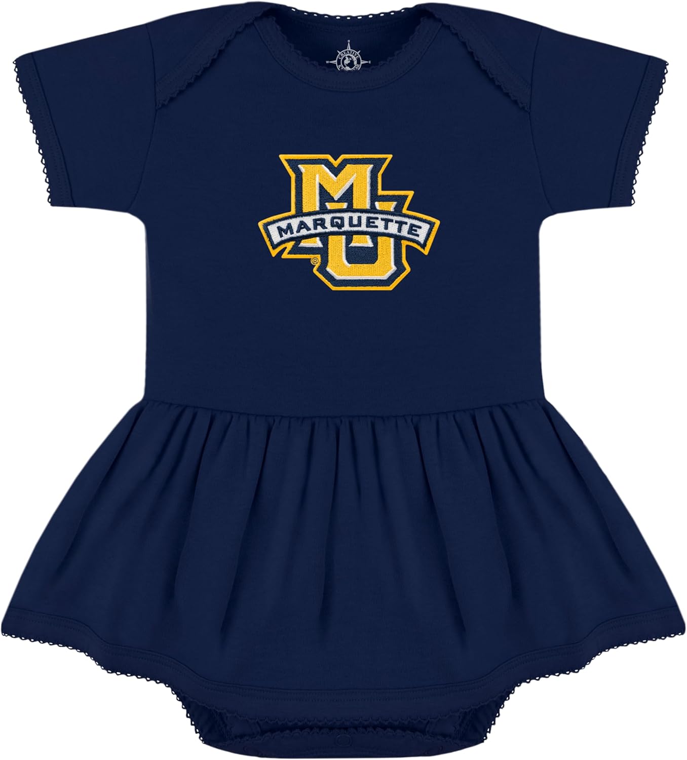 Creative Knitwear College Baby Picot Bodysuit Dress for Girls