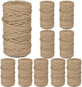 4mm Natural Jute Twine 10-Pack 1200ft - Heavy Duty Craft & Garden