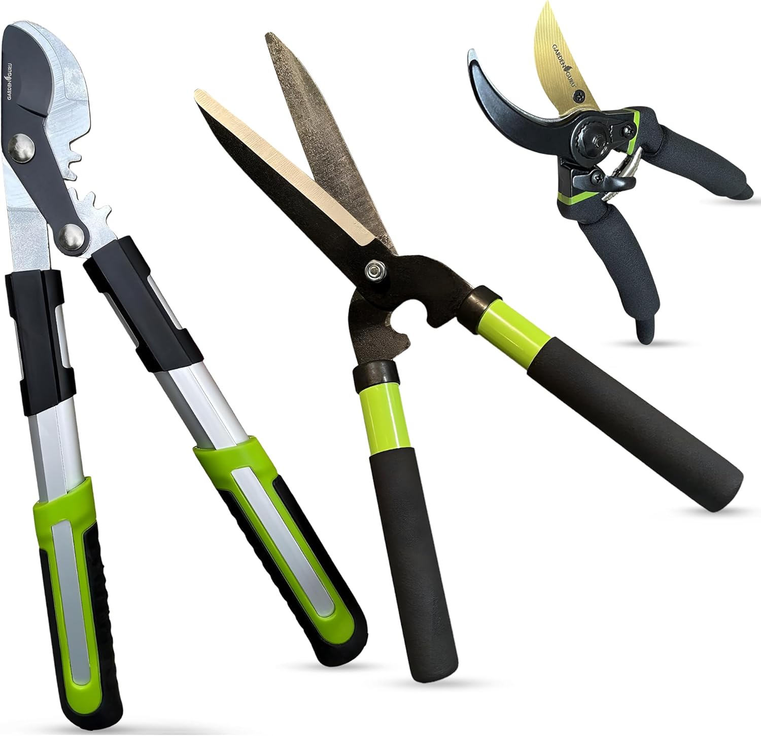 GARDEN GURU Hedge Shears Bypass Loppers Pruning Shears Set