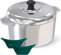 Cast Aluminum Dutch Oven with Lid - Lightweight 5 Quart Pot
