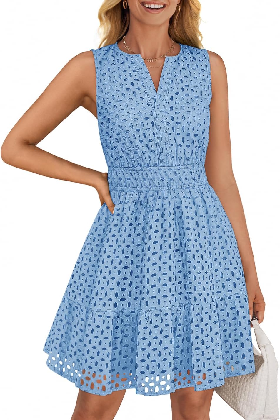 ZESICA Women's Summer Sleeveless Mini Dress for Every Occasion