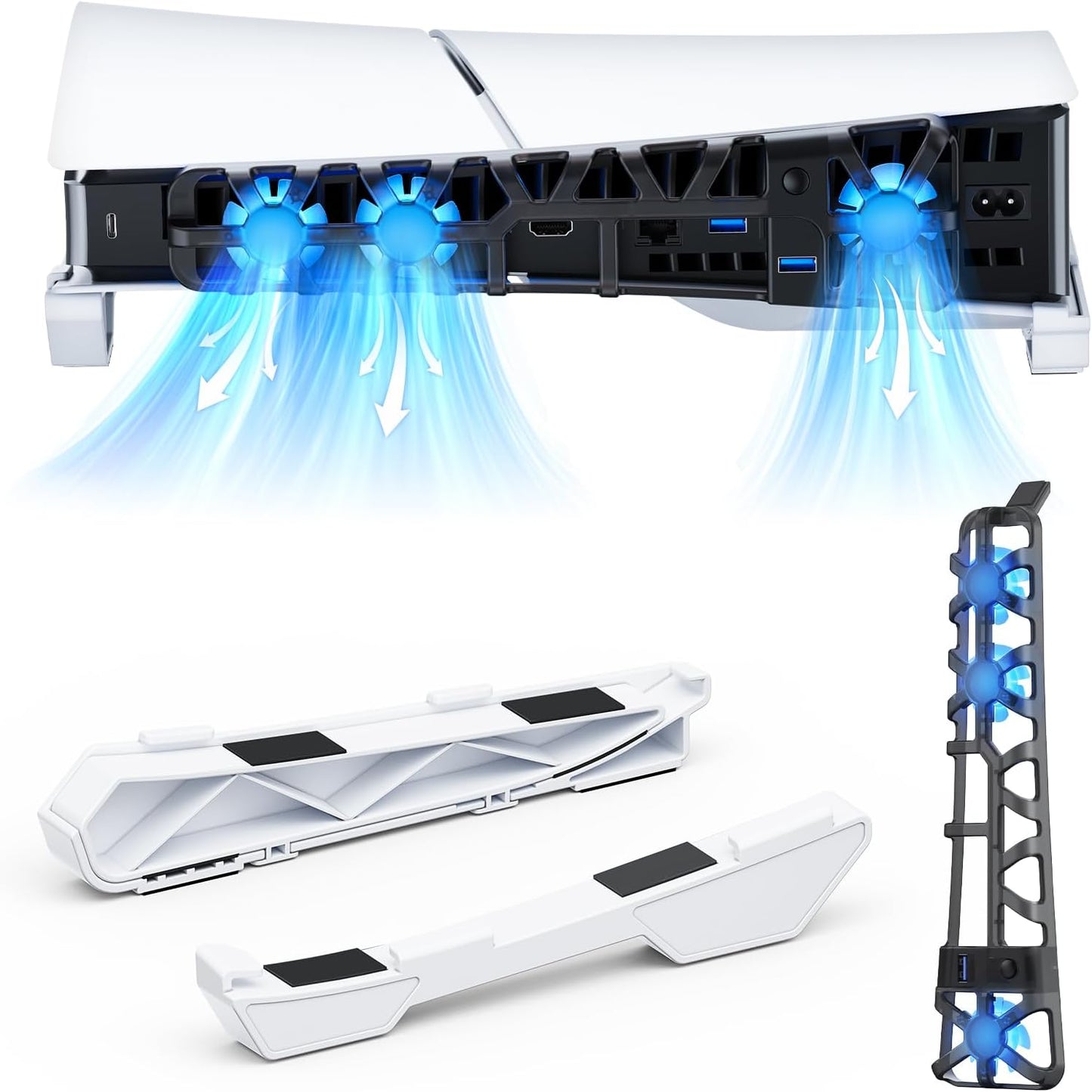 NexiGo PS5 Slim Horizontal Stand with Enhanced Cooling Features
