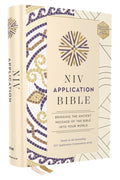 NIV Application Bible Hardcover Multi-Cream Red Letter - Study