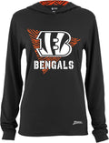 Zubaz Women's Hood Lined Lightweight Hoodie - Bengals Fan Fit