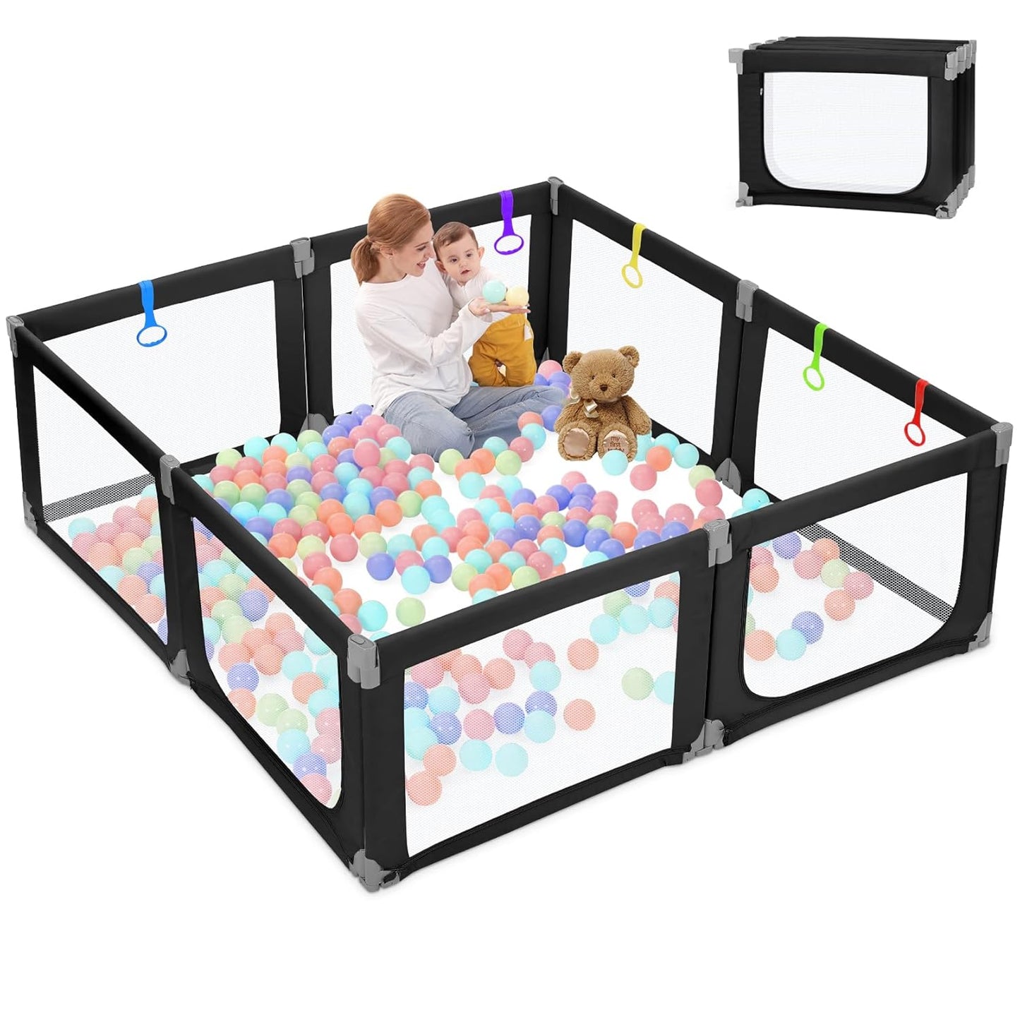 Kidirect Foldable Playpen for Babies and Toddlers - Safe Play Area