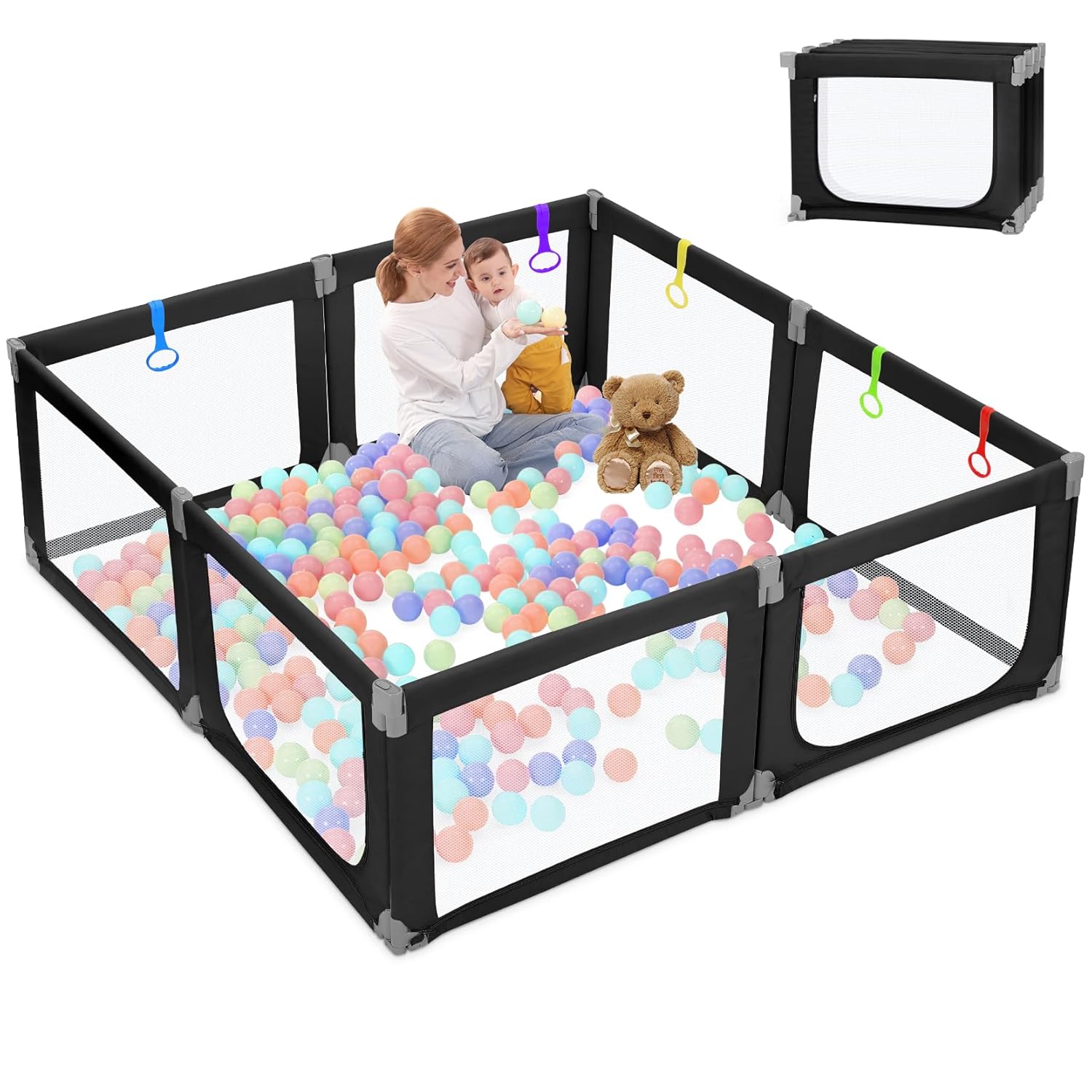 Kidirect Foldable Playpen for Babies and Toddlers - Safe Play Area