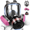 Full Face Respirator Mask with Dual Activated Carbon Filters