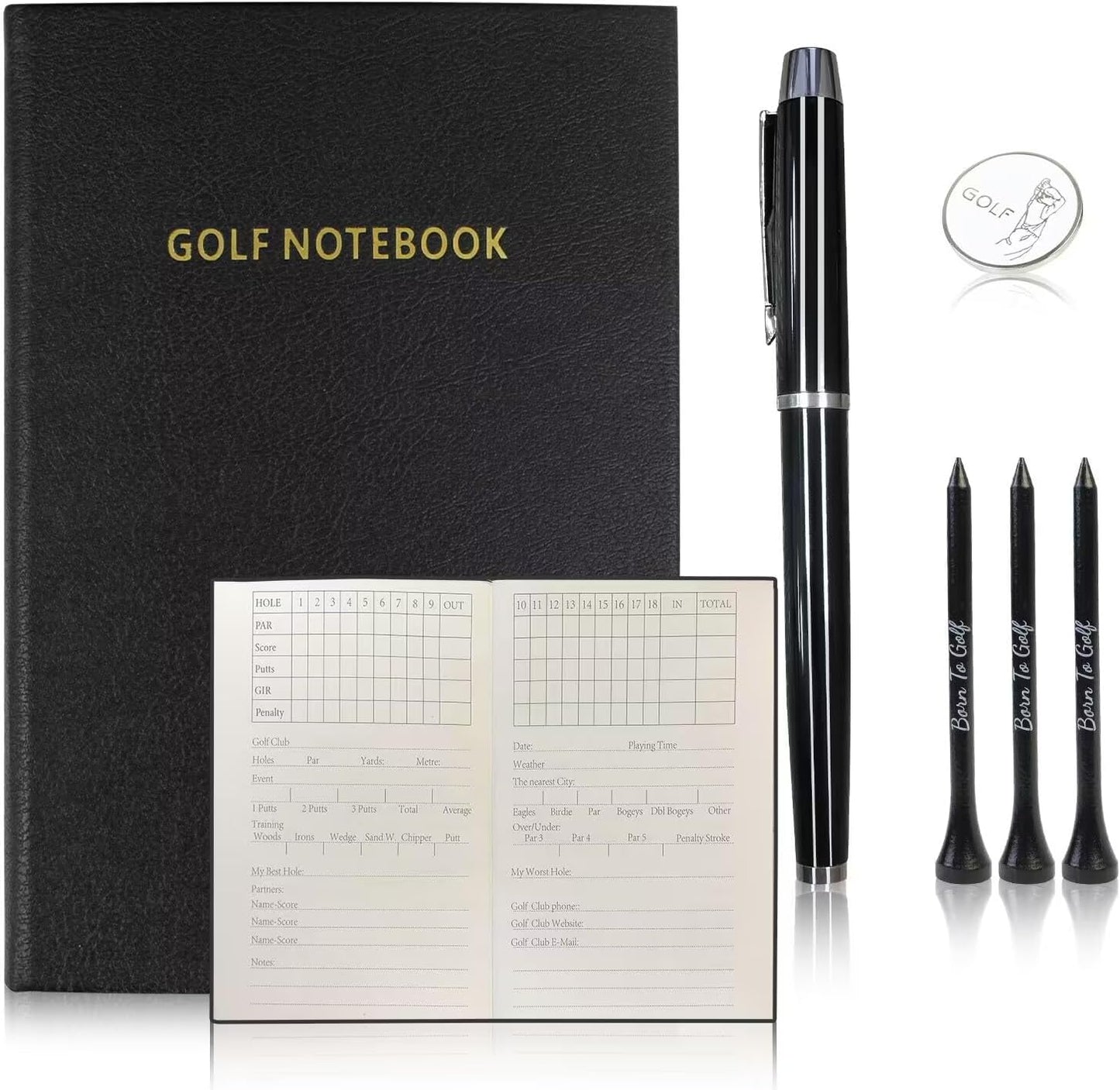 KOFULL Golf Scorecard Book Set - Perfect Gift for Golfers!