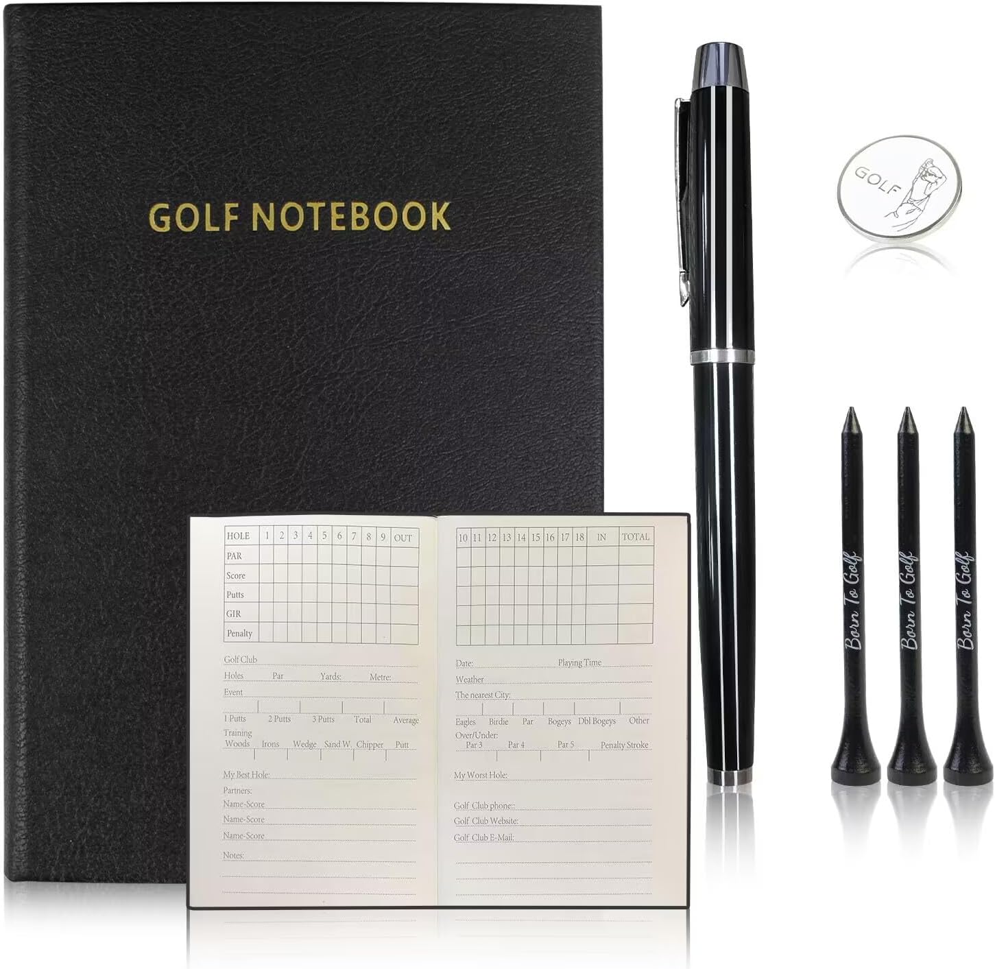 KOFULL Golf Scorecard Book Set - Perfect Gift for Golfers!