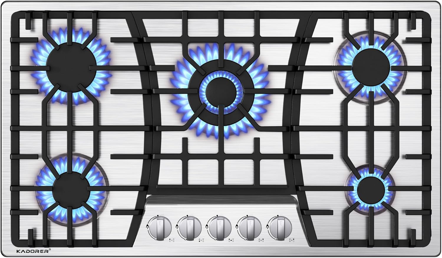 36 inch Gas Cooktop with 5 Burners for Ultimate Cooking Power