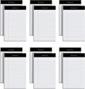 Oxford 5 x 8 Legal Pads 12 Pack - Compact Note Pads for Lists