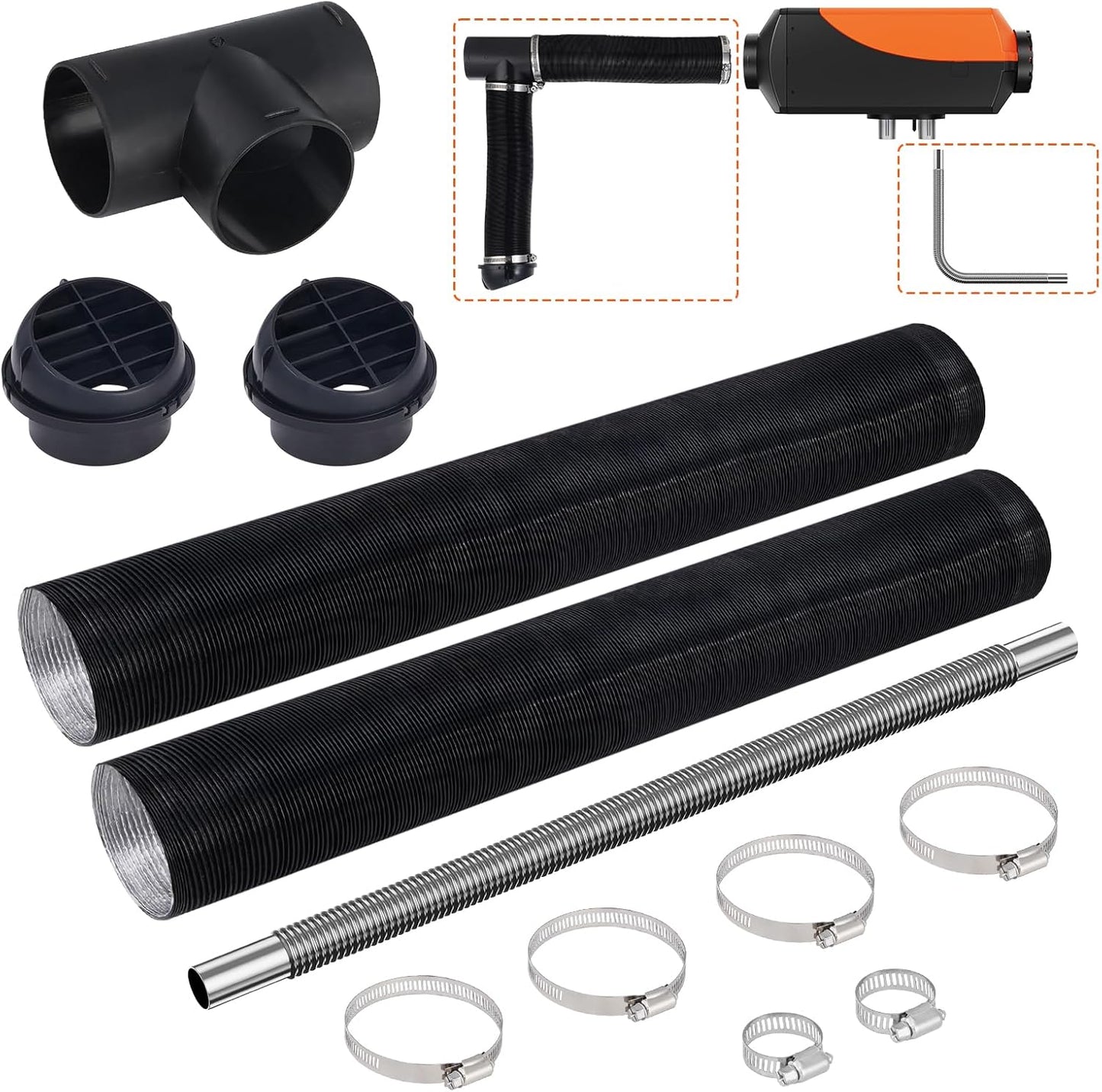 VEVOR Diesel Heater Duct Set, Efficient Heating Solution