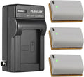 Kastar 3-Pack LP-E6N Pro Batteries and AC Charger - USB Rechargeable