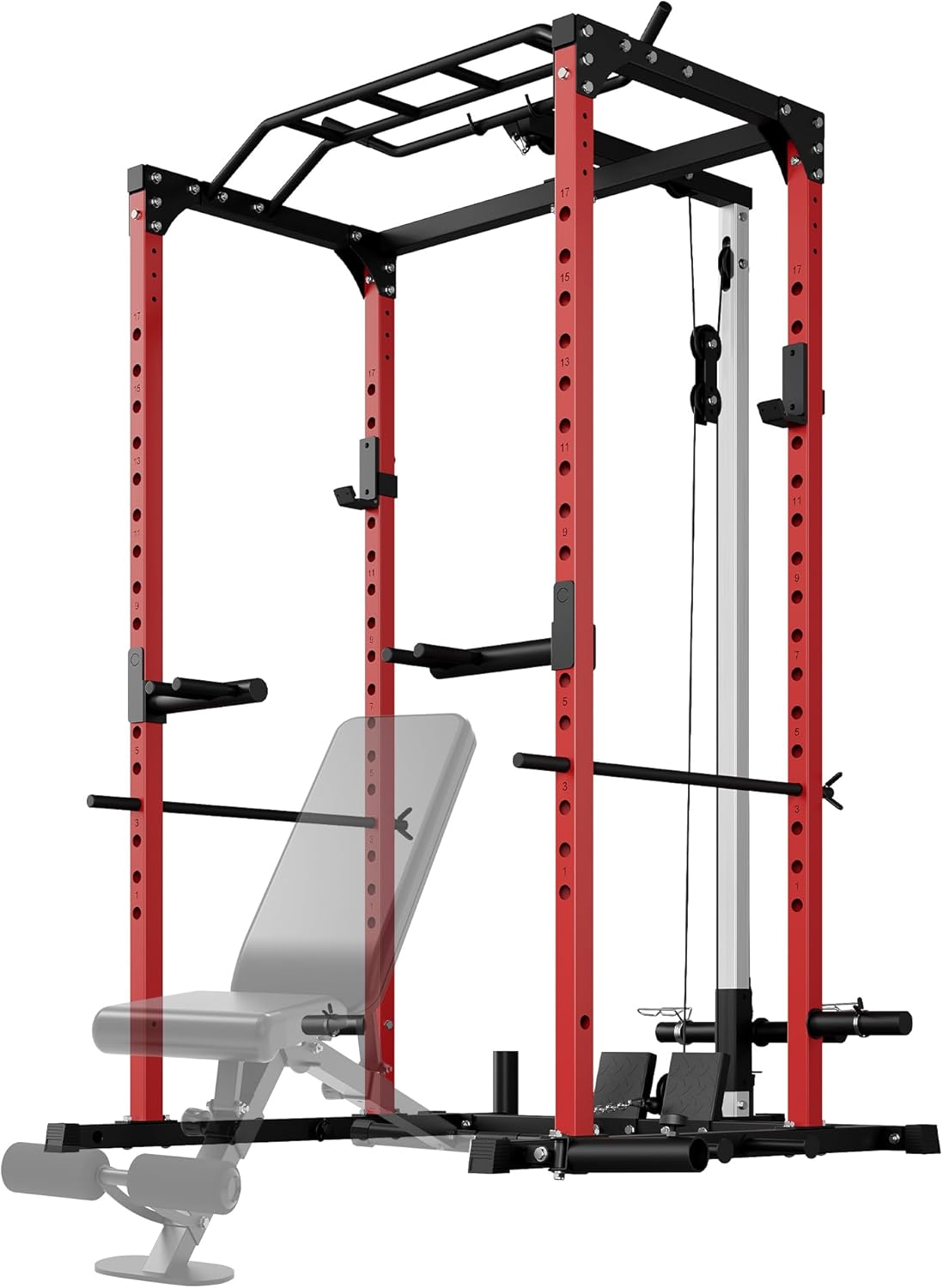 HOMLANE Power Cage: 1200lbs Weight Capacity & Multi-Function