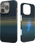 Real Aramid Fiber Case for iPhone 16 Pro Max Lake - Thin Kevlar Cover