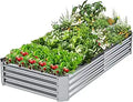 Galvanized Elevated Garden Bed - Durable Raised Planting Box