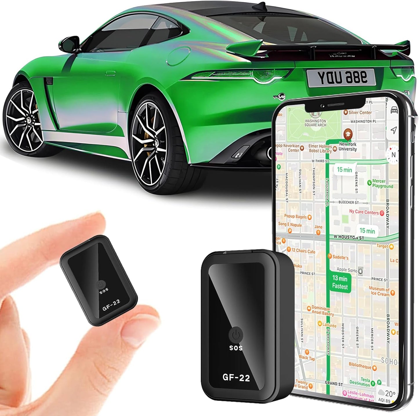 Mini GPS Tracker for Vehicles - Real Time Magnetic Tracking Device
