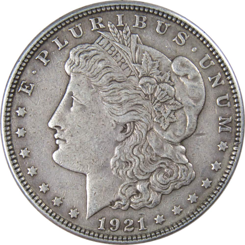 1921 Morgan Dollar VF Very Fine 90% Silver Coin Collectible