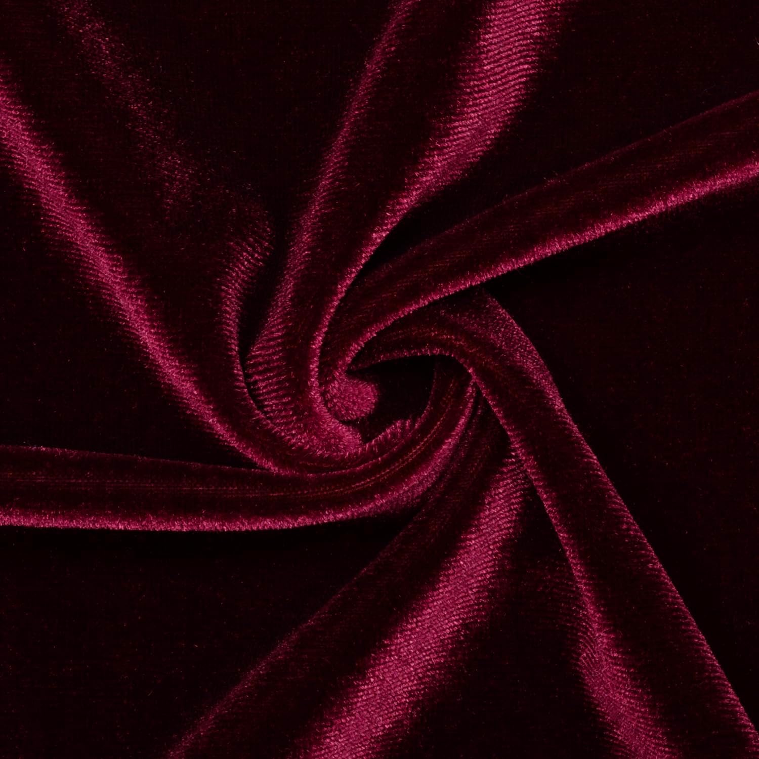 Burgundy Stretch Velvet Fabric - 15 Yards of Luxurious Material