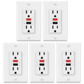 ELECTECK 15A GFCI Outlets 5 Pack - Indoor Ground Fault Protection