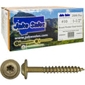 10 x 1-1/2 in Bronze Star Torx Wood Screws - Heavy Duty Exterior