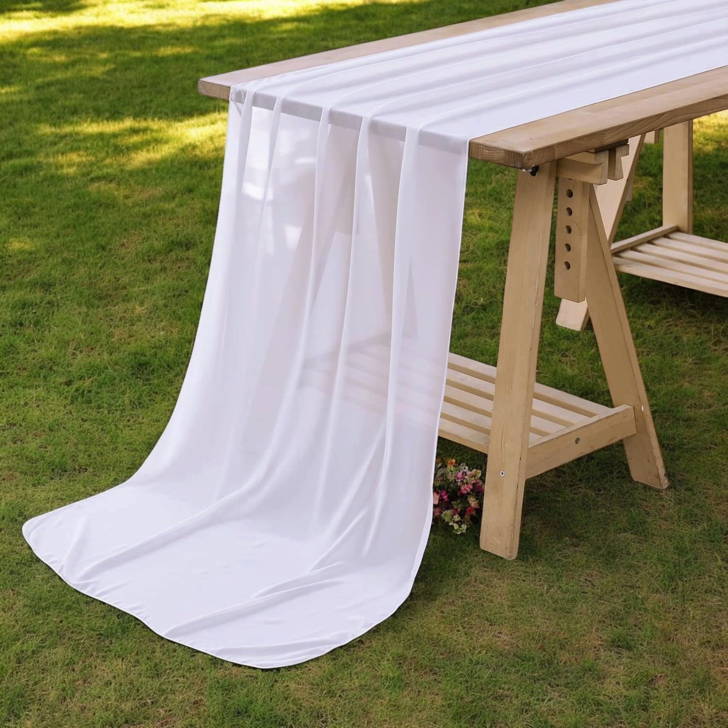 Chiffon Table Runner 14ft Pack of 25 for Weddings and Events