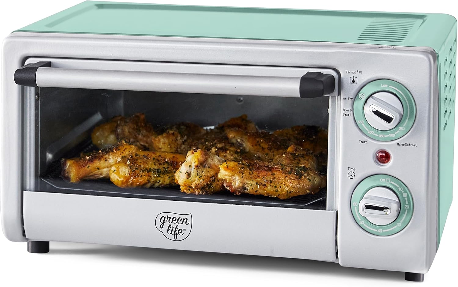 GreenLife Countertop Toaster Oven Air Fryer for Healthy Cooking