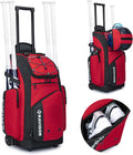 Rolling Baseball Bag with Wheels 60L Capacity - Youth Gear Bag