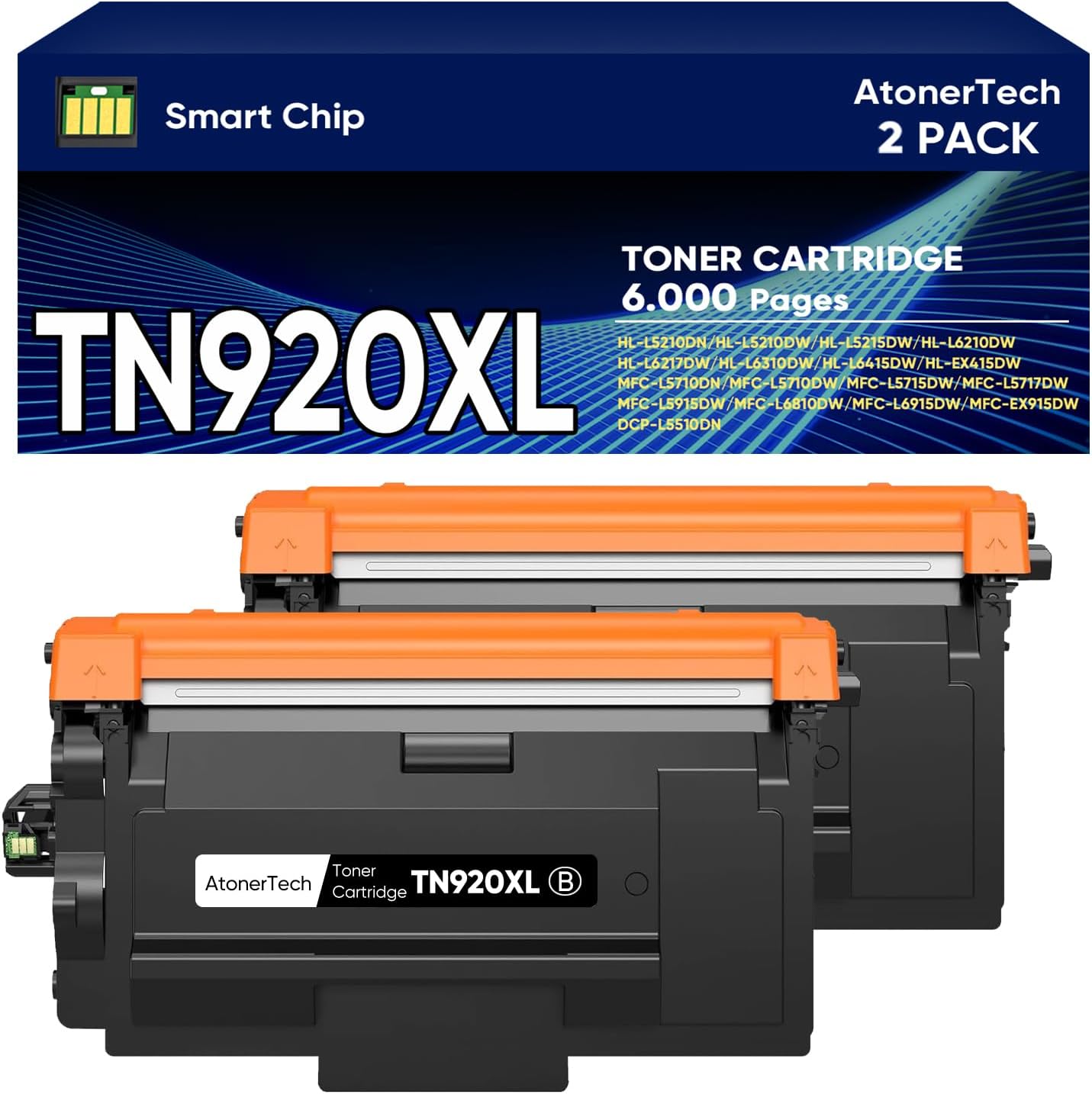 High Yield TN920XL Black Toner Cartridge for Brother Printers
