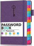Password Keeper Book with Colorful A-Z Tabs - Hardcover Password