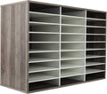 Wood Adjustable Literature Organizer Desktop File Sorter - 27 Slots