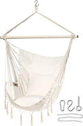 Hammock Chair Oversized Hanging Rope Swing Seat Chair - Comfortable