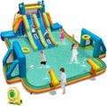 BOUNTECH Inflatable Water Slide 19x17FT Kids Mega Waterslide Park