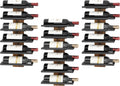 Wall Mount Wine Rack 3-Set 6 Tier - Rustic Vertical Bottle Display