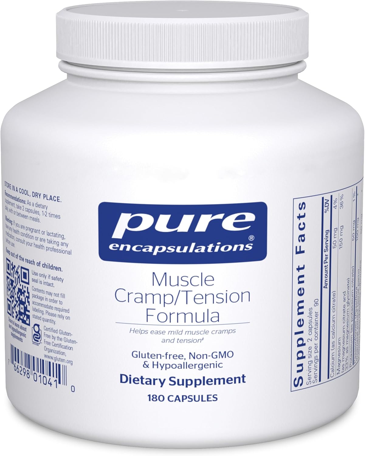 Muscle Cramp/Tension Formula for Relaxation Support - 180 Capsules