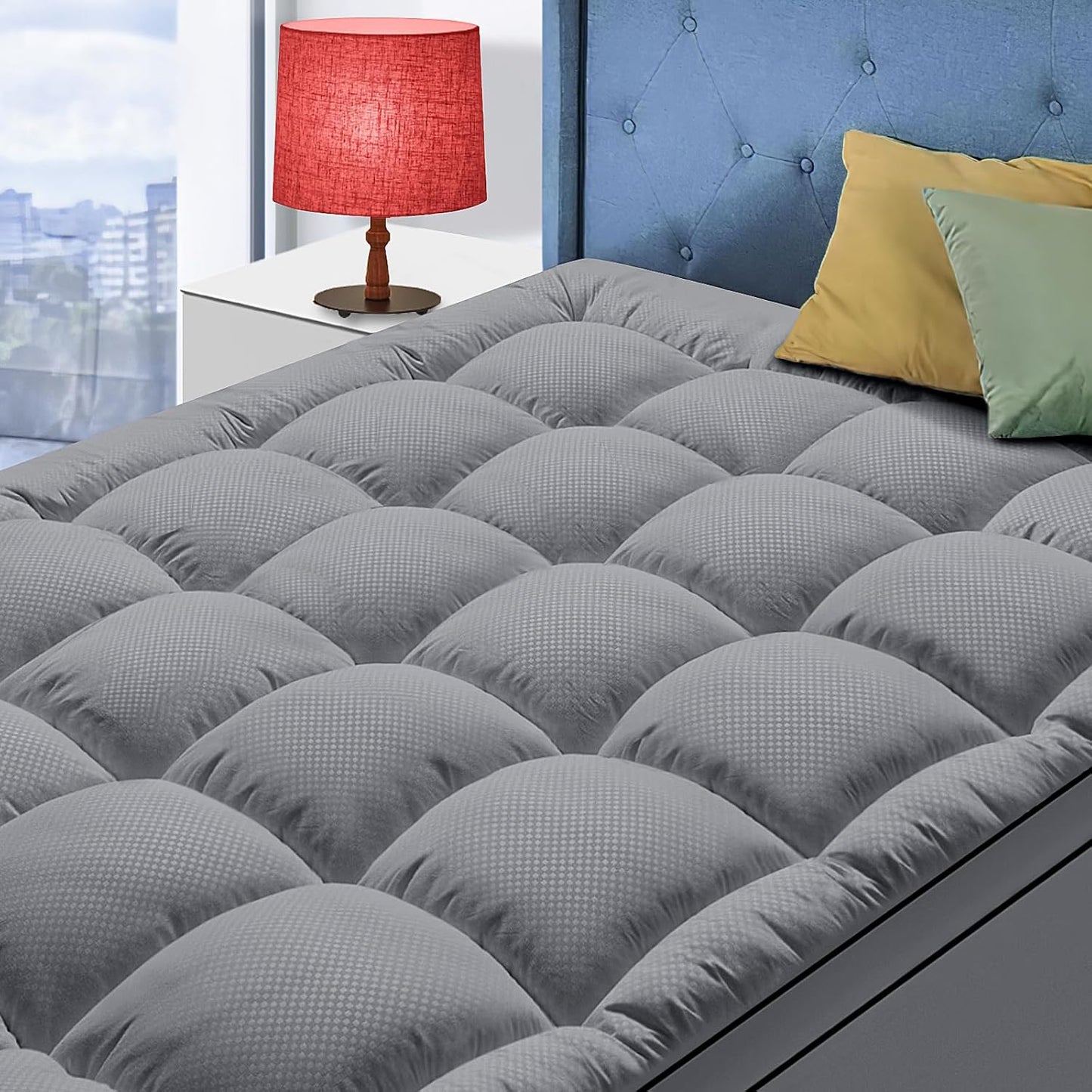 Queen Size Mattress Topper for Back Pain Relief and Comfort