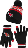 Ultra Game Youth NFL Super Soft Beanie & Touch Screen Gloves - Warm