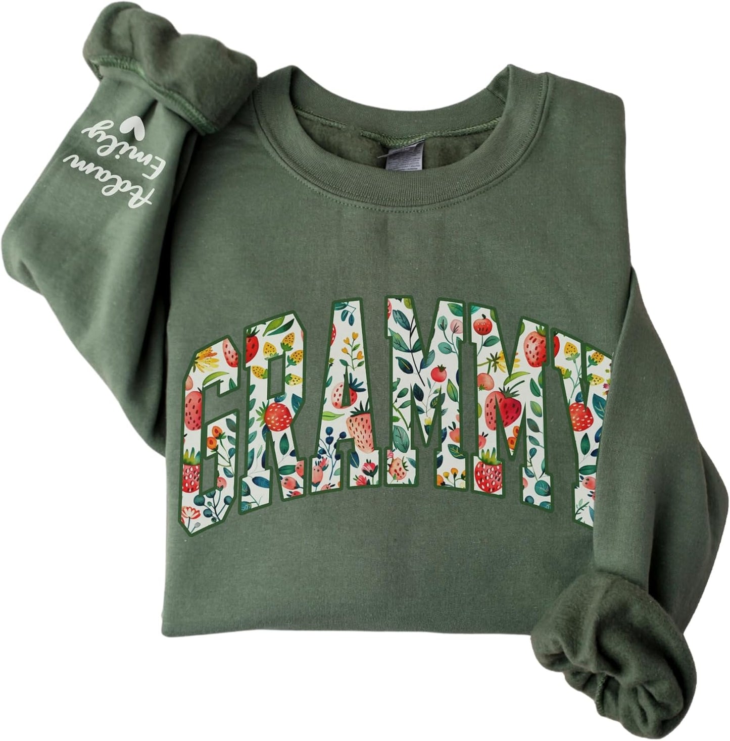 Personalized Grammy Sweatshirt - Kids Names Sleeve
