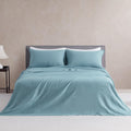 DAPU Pure Linen Sheets Set, 100% French Linen - Breathable 4 Pc King