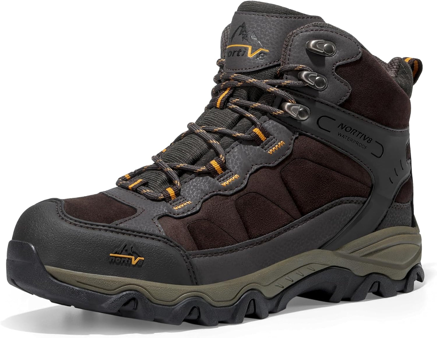 NORTIV 8 Men's Waterproof Hiking Boots for Outdoor Adventures