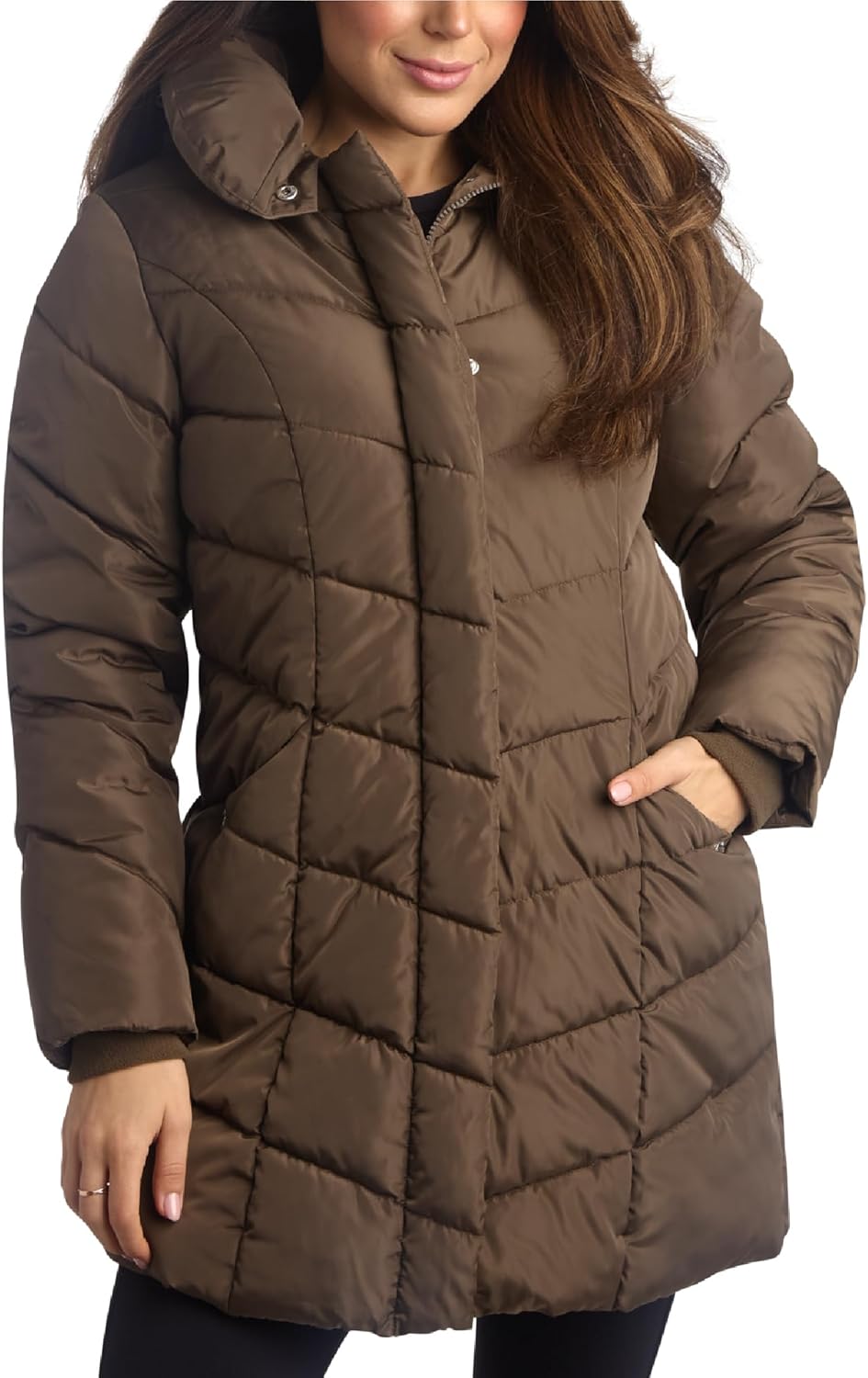 Stylish Long Puffer Coat for Women - Heavyweight Insulated Jacket