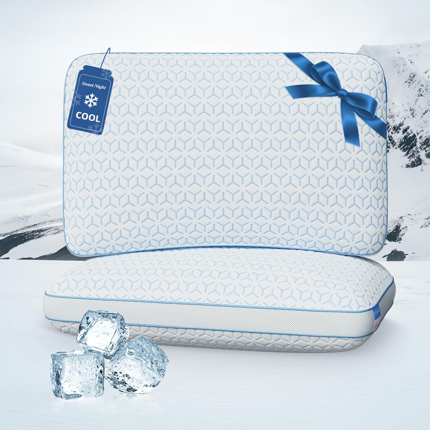 Sweetnight Cooling Pillows King Size Set for Hot Sleepers