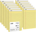ViVin 5 x 8 in Legal Pads 12 Pack - Narrow Ruled Canary Yellow