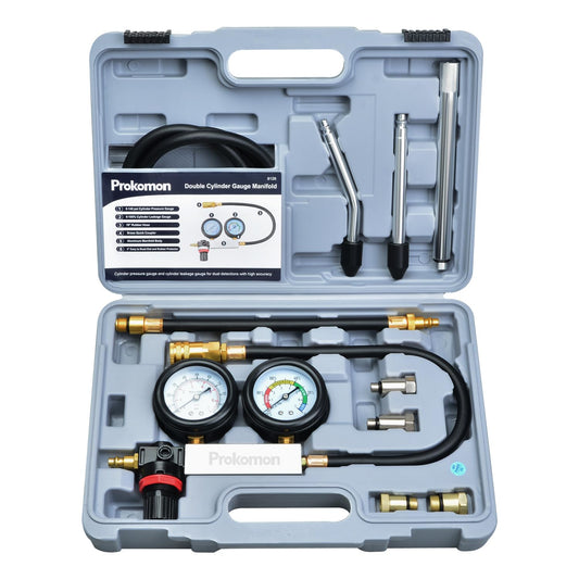 Prokomon Engine Cylinder Leak Down Tester Kit for Gasoline Engines