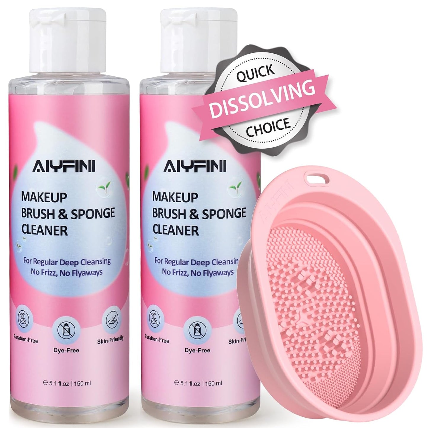 Alyfini Makeup Brush Cleaner - Deep Clean Solution