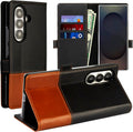 Samsung Galaxy Z Fold 7 Case Retro Waxed Leather Folio - RFID Safe