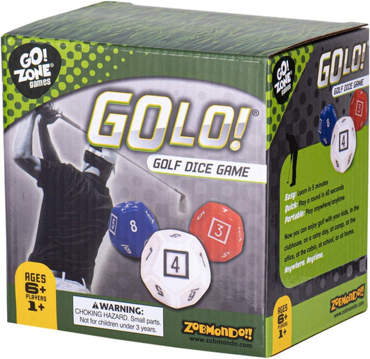 Portable Golf Fun for Everyone! Zobmondo GOLO Dice Game