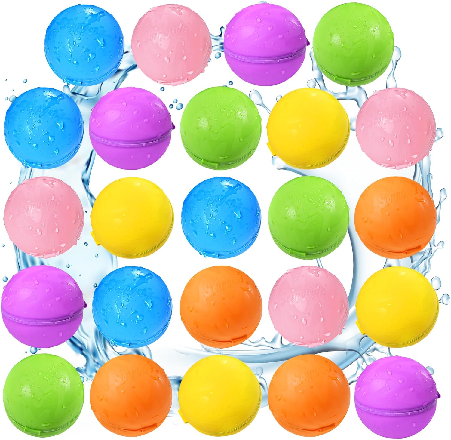 UCIDCI Reusable Magnetic Water Balloons for Summer Fun Games