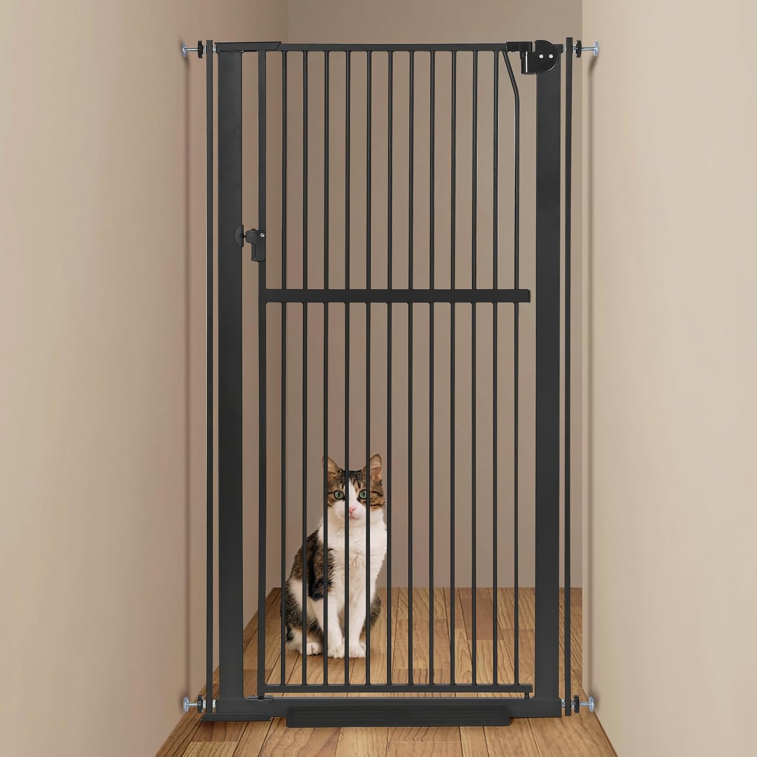 59 Extra Tall Pet Gate - Durable Metal Cat and Dog Gate